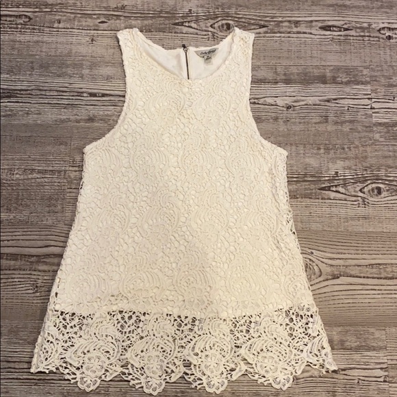 Lucky Brand Lace Top - Picture 1 of 8